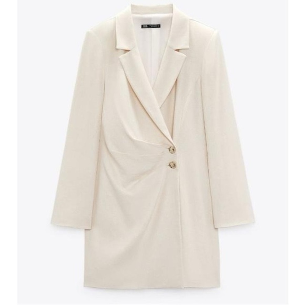 Zara linen blazer dress